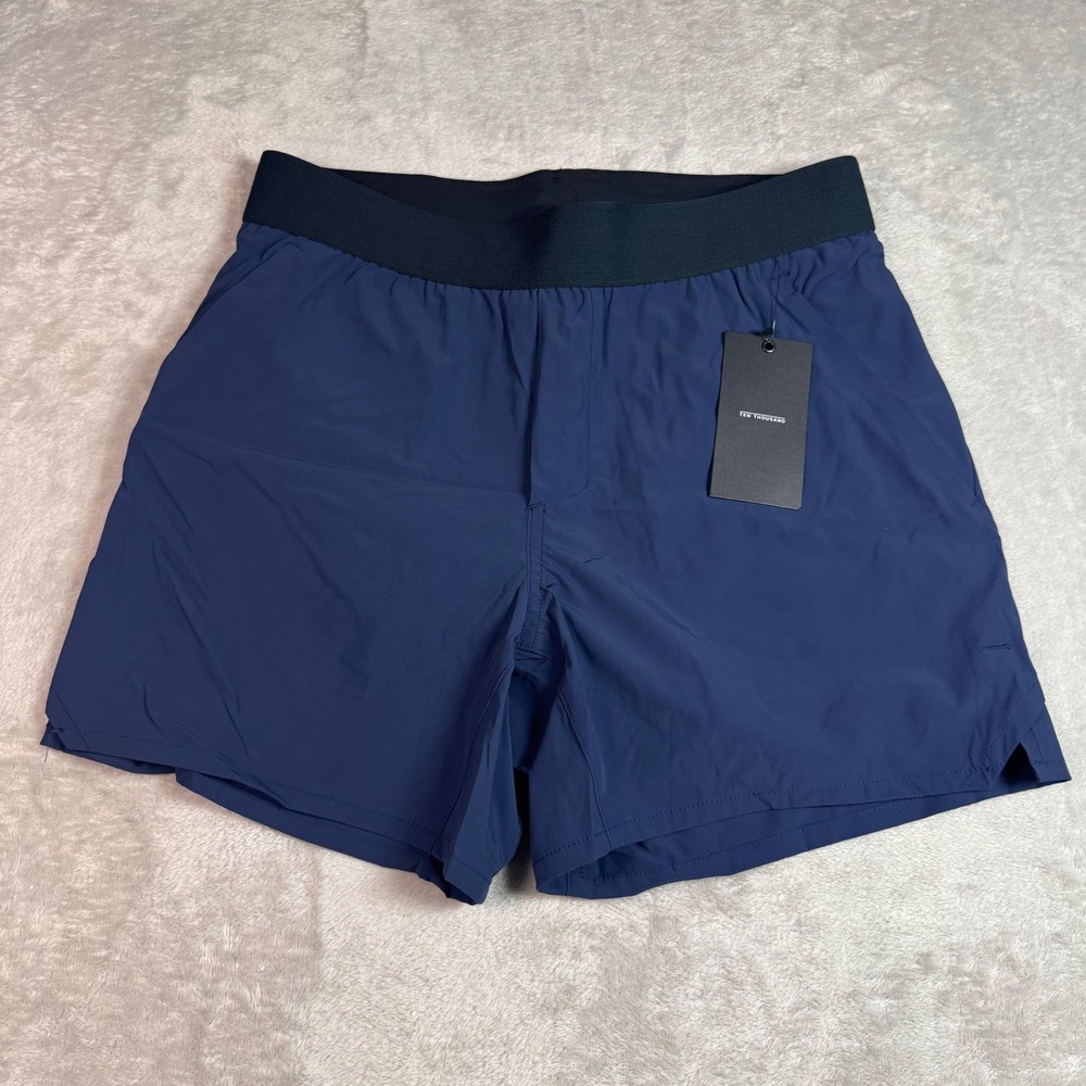 NWT Ten Thousand Mens Tactical 5 inch Short S Navy Blue Lined Athletic Training